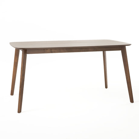 Nyala Natural Walnut Finish Wood Dining Table by Christopher Knight Home - N/A