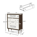 Nystrom 2 Piece Double Dresser and 4 Drawer Dresser Bedroom Set by Christopher Knight Home