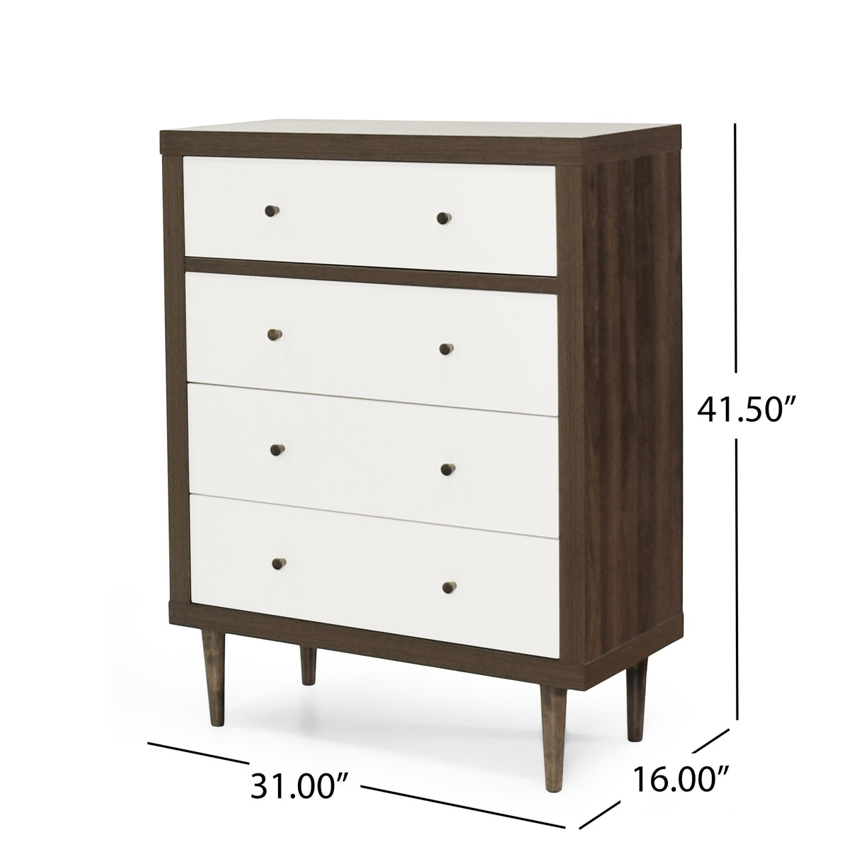 Nystrom 2 Piece Double Dresser and 4 Drawer Dresser Bedroom Set by Christopher Knight Home