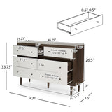 Nystrom 2 Piece Double Dresser and 4 Drawer Dresser Bedroom Set by Christopher Knight Home