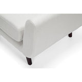 OFM 161 Collection Mid Century Modern Tufted Fabric Accent Chair with Arms and Lumbar Support Pillow, Walnut Legs (161-FLC2)