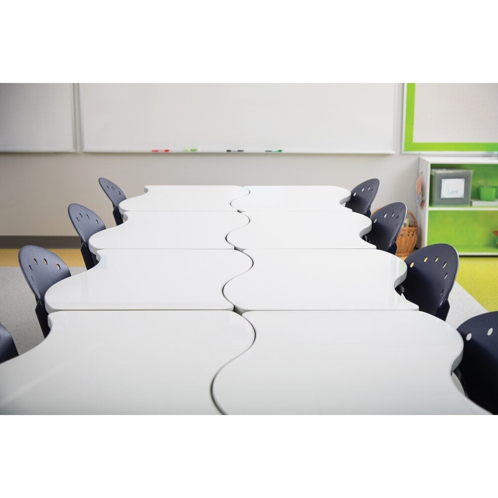 OFM Adapt Series Small Wave Table Height Adjustable Desk