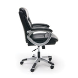 OFM Essentials Black Leather Lumbar Office Chair