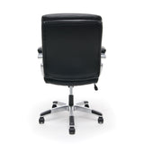 OFM Essentials Black Leather Lumbar Office Chair