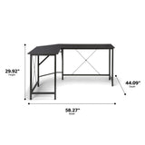 OFM Essentials Collection 58" Modern L-Shaped Corner Desk (ESS-1060)
