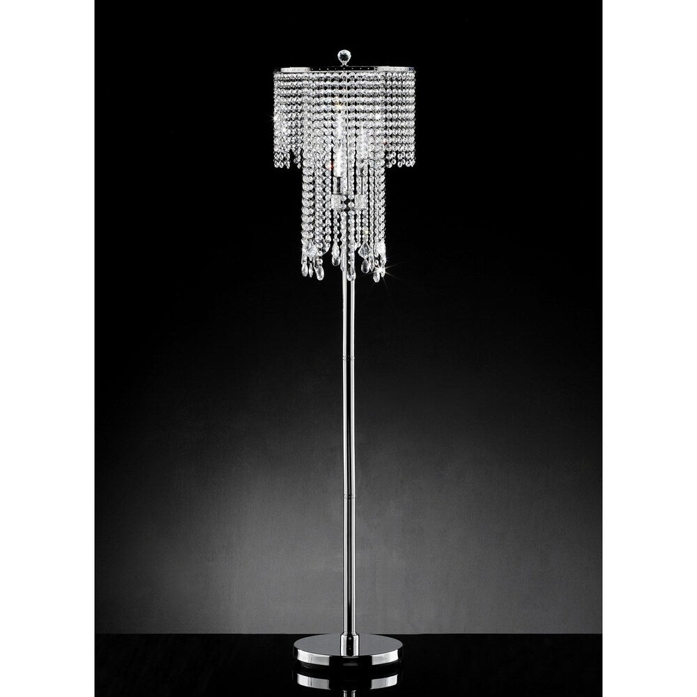 OK Lighting Rain Metal Floor Lamp