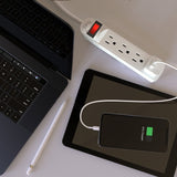 ONE Power 4 Outlet Power Strip with 2 Foot Extension Cord (PS401)