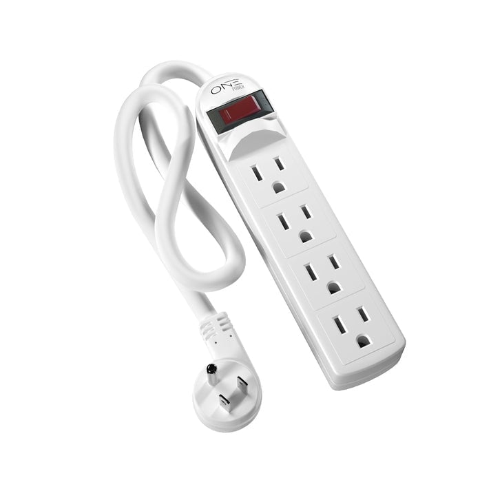 ONE Power 4 Outlet Power Strip with 2 Foot Extension Cord (PS401)