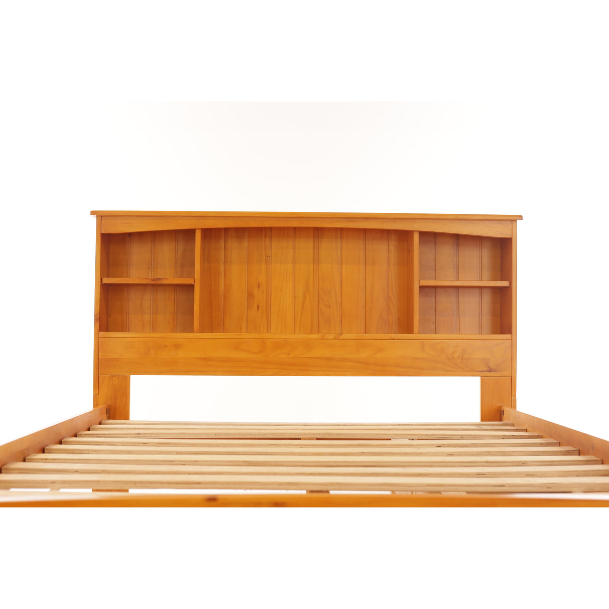 OS Home and Office Furniture Solid Pine Full Captains Bookcase Bed