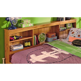 OS Home and Office Furniture, Solid Pine Full Daybed with Three Drawers and Twin Trundle in Warm Honey