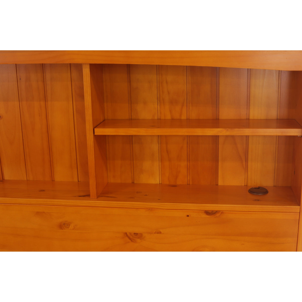 OS Home and Office Furniture, Solid Pine Full Daybed with Three Drawers and Twin Trundle in Warm Honey