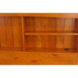 OS Home and Office Furniture, Solid Pine Full Daybed with Three Drawers and Twin Trundle in Warm Honey