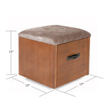OS Home and Office Furniture Industrial Collection Roll About File with Cushioned Seat