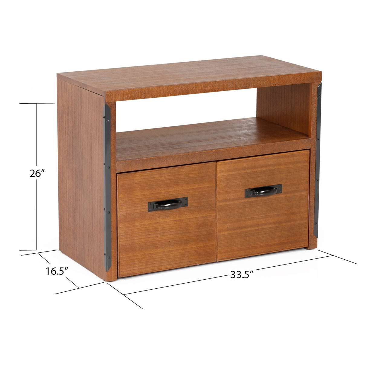 OS Home and Office Furniture Industrial Collection Machine Stand with Two Large File Drawers