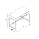 OS Home & Office Furniture Writing Desk with Pencil Drawer in Black