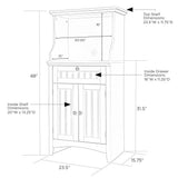 OS Home and Office Microwave/Coffee Maker Utility Cabinet