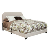 OS Home and Office Model 850-LN Queen Sized Bed in One Box in Beige Linen