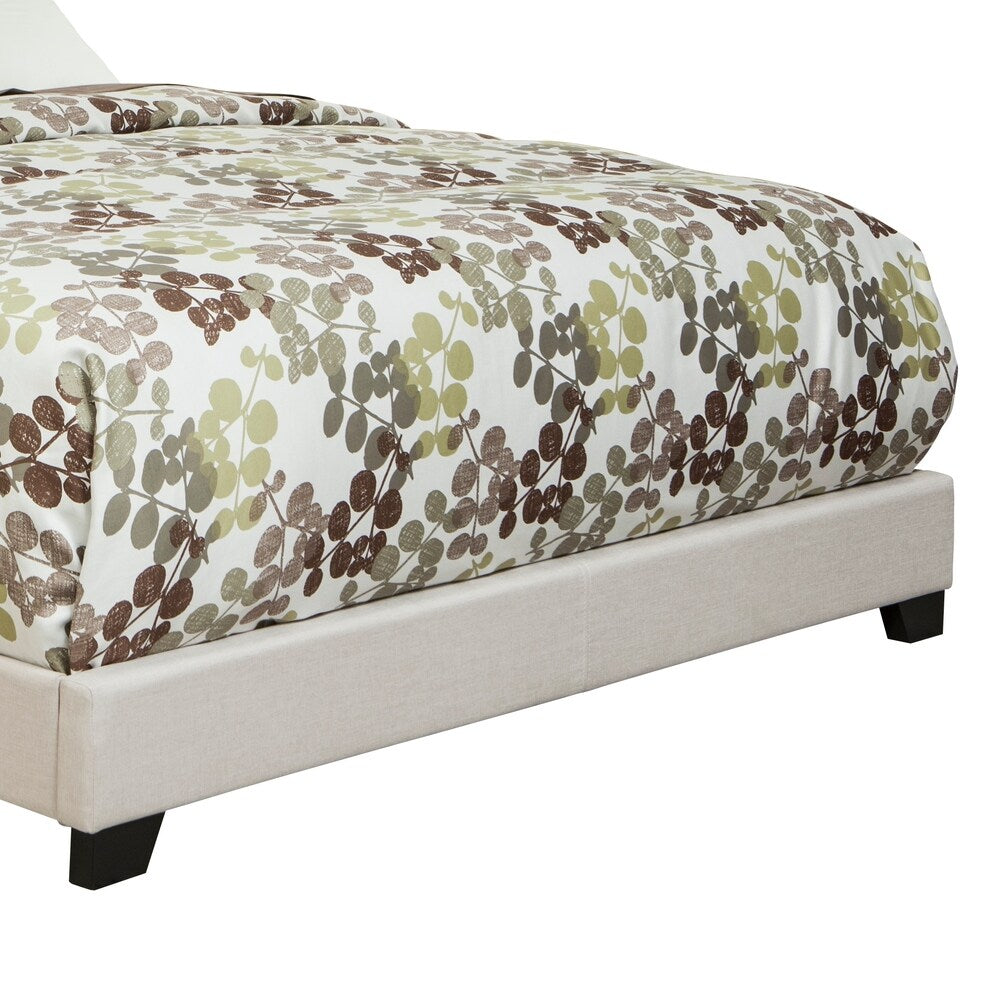 OS Home and Office Model 850-LN Queen Sized Bed in One Box in Beige Linen