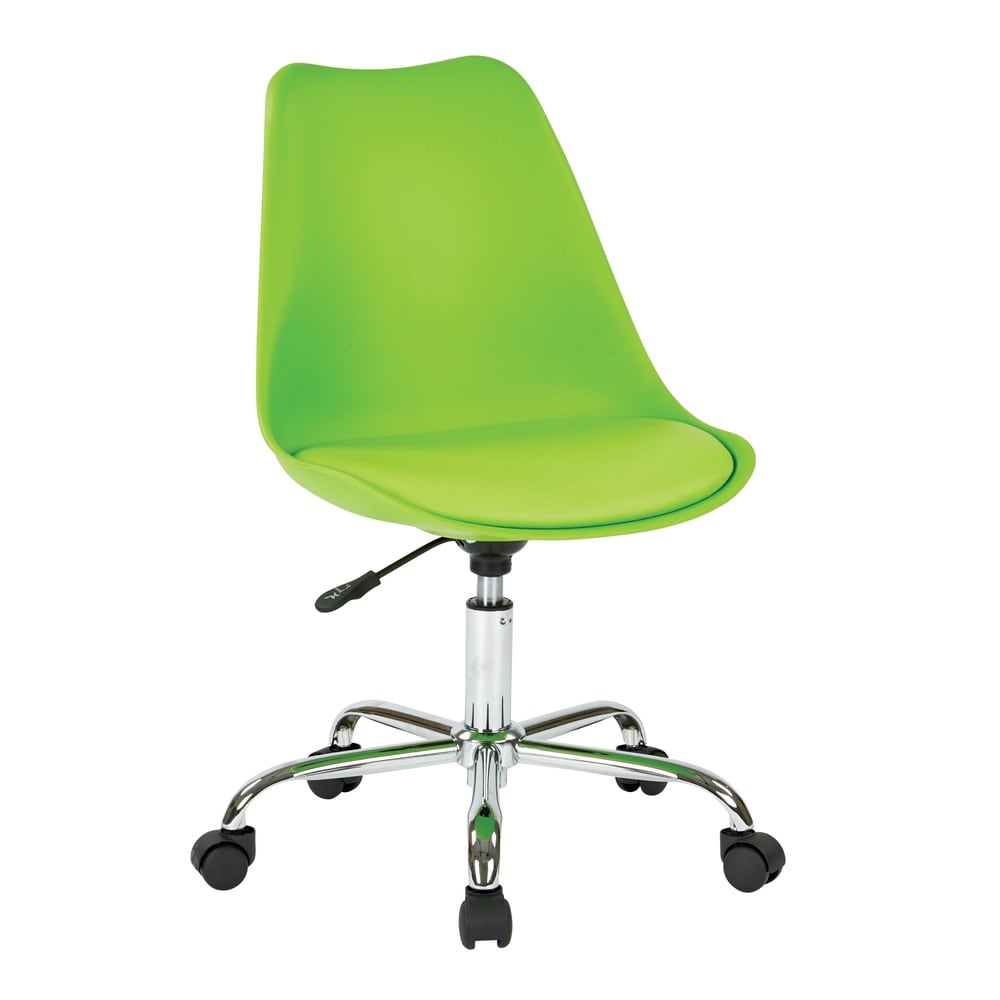 OSP Home Furnishings Emerson Pneumatic Chrome Base Office Chair