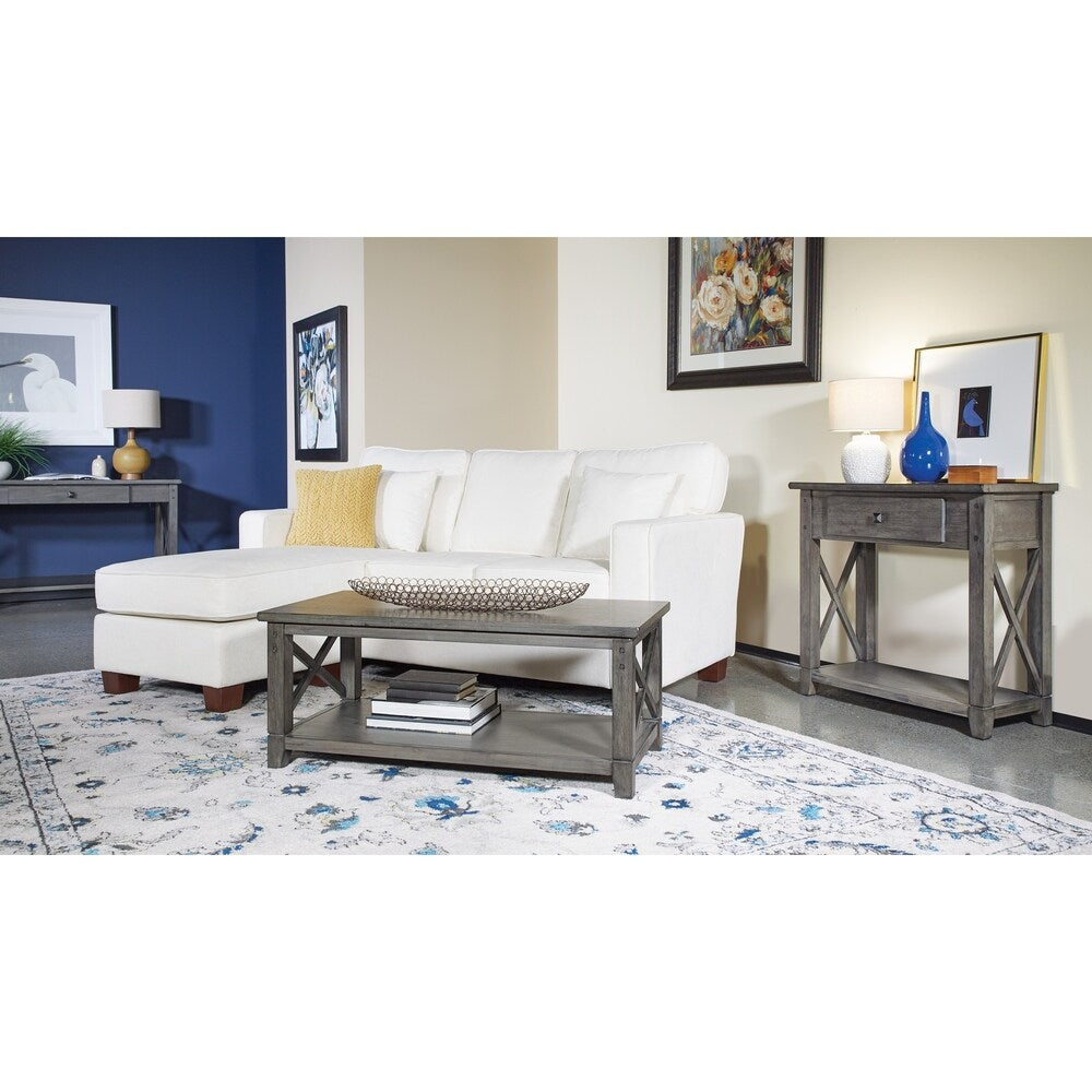 Hillsboro Coffee Table in Grey Wash