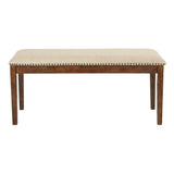 Langston Bench with Antique Bronze Nail Heads