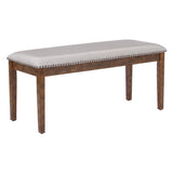 Langston Bench with Antique Bronze Nail Heads