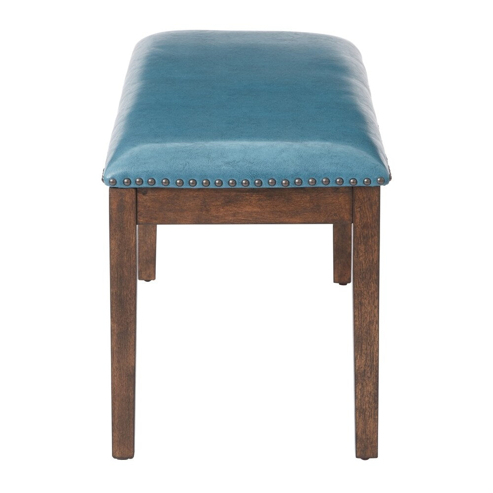 Langston Bench with Antique Bronze Nail Heads