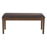 Langston Bench with Antique Bronze Nail Heads