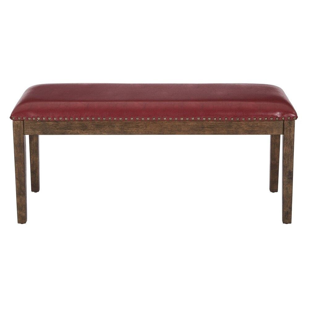 Langston Bench with Antique Bronze Nail Heads