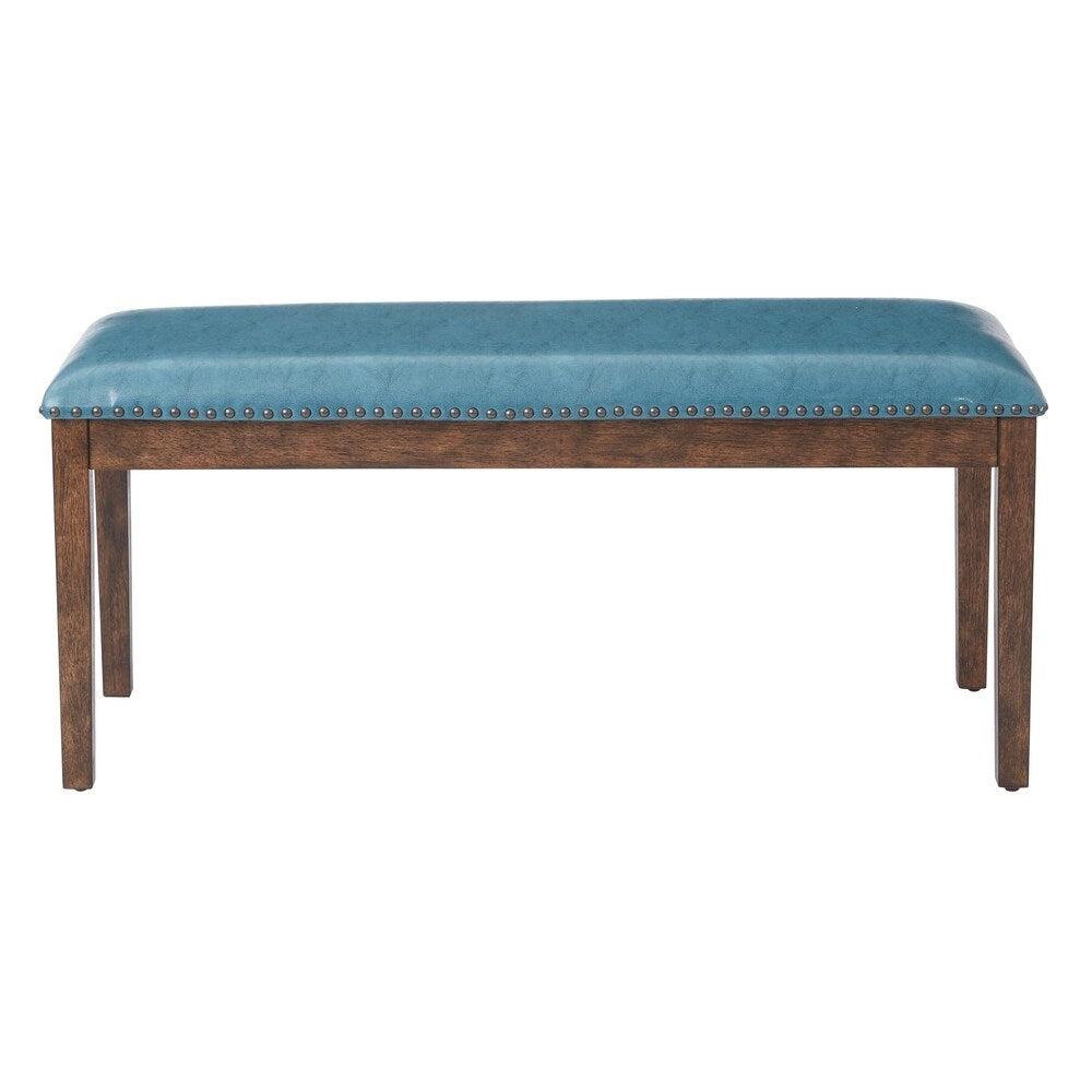 Langston Bench with Antique Bronze Nail Heads