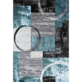 World Rug Gallery Abstract Polypropylene Machine-Made Circle Area Rug
