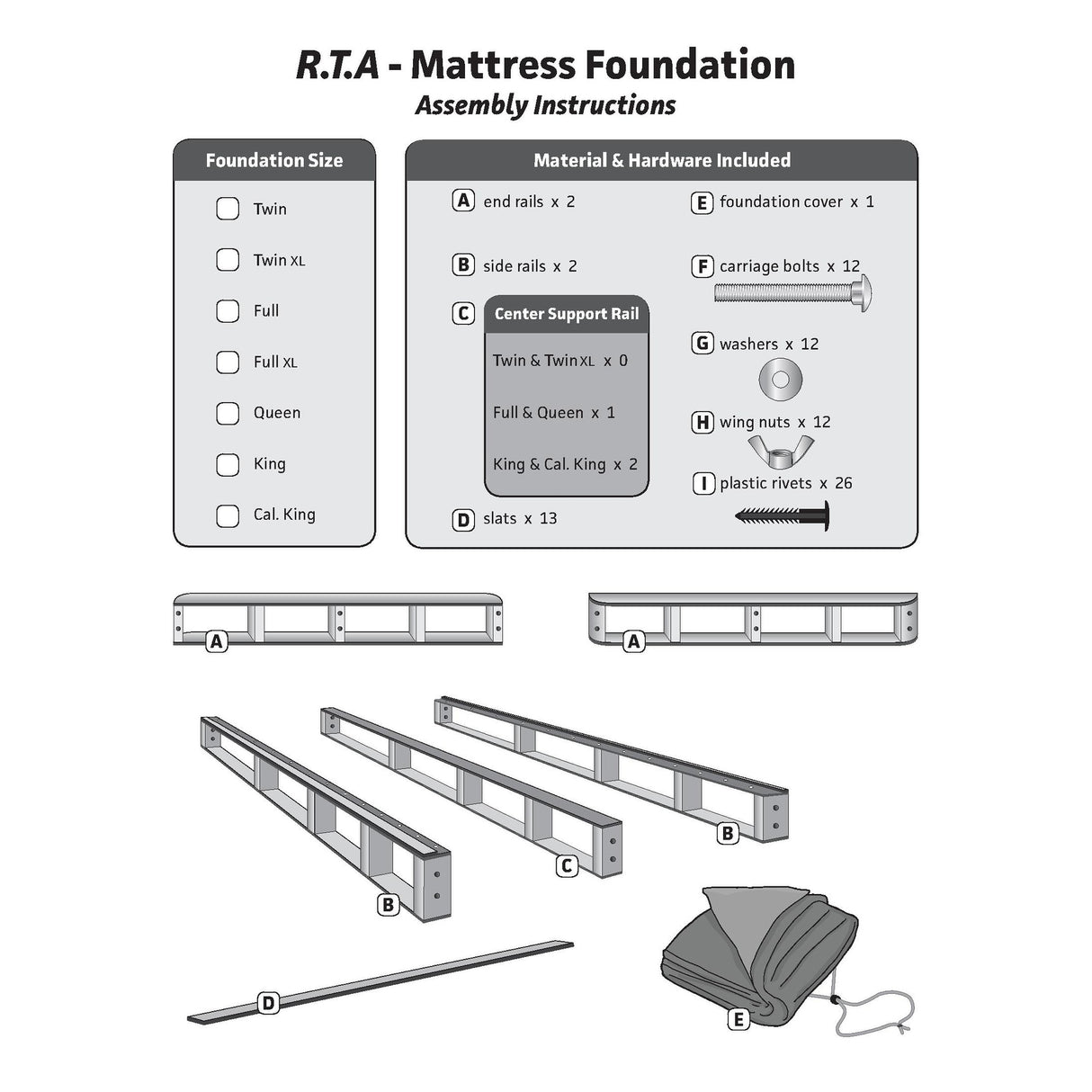 Select Luxury Mattress Box Spring/Foundation (Only)