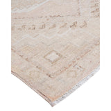 One of a Kind Hand Knotted Traditional Tribal Traditional Area Rug - 13' 6" X 2' 8"