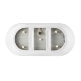 OVE Decors Ayago 59 in. Seamless White Acrylic Freestanding Oval Bathtub