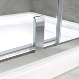 OVE Decors Estero 48x32 in. CHR Pivot Shower Door w/ Side Panel