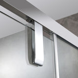 OVE Decors Estero 48x32 in. CHR Pivot Shower Door w/ Side Panel