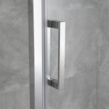 OVE Decors Estero 48x32 in. CHR Pivot Shower Door w/ Side Panel
