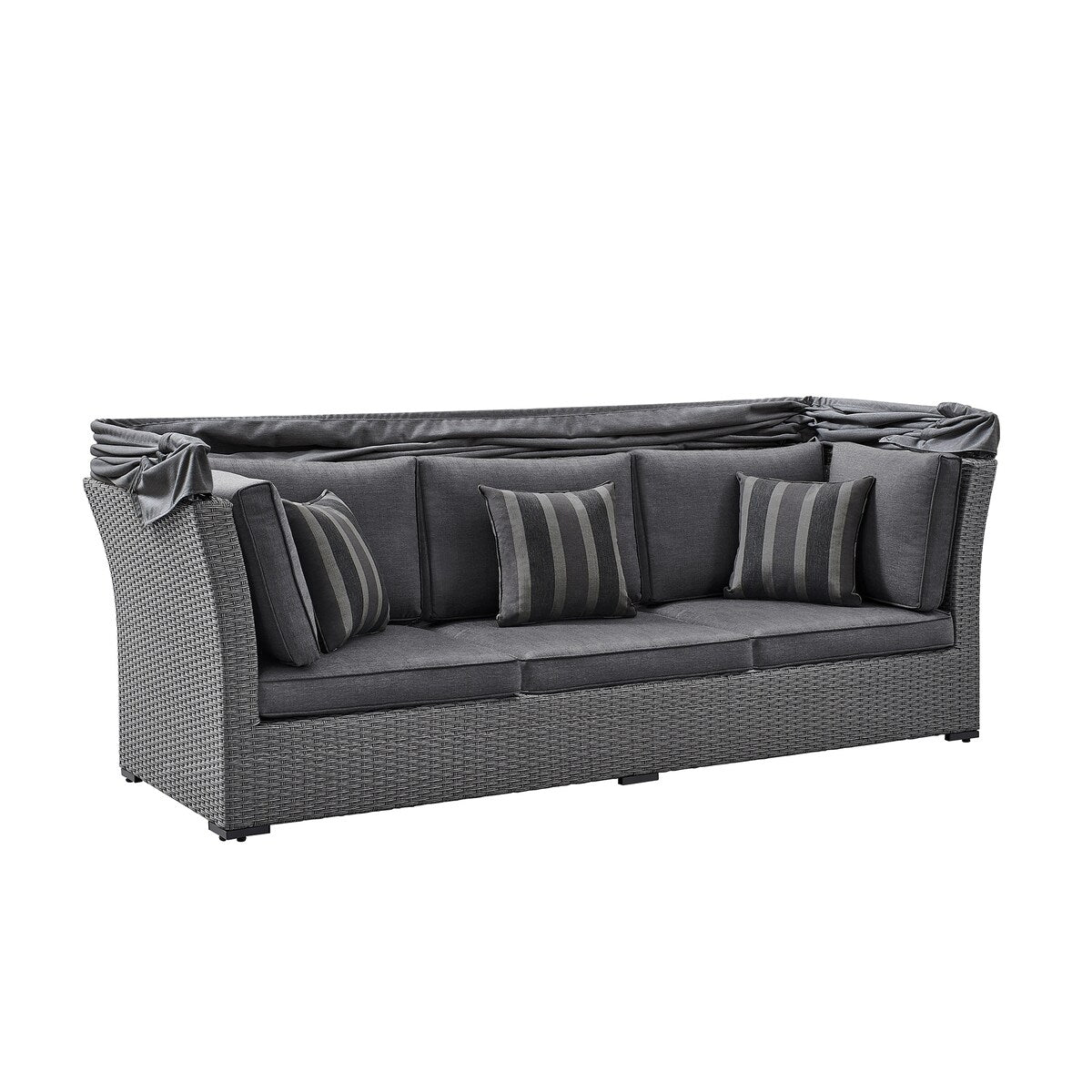 OVE Decors Long Island 5-Piece Multi Configuration Daybed in Gray