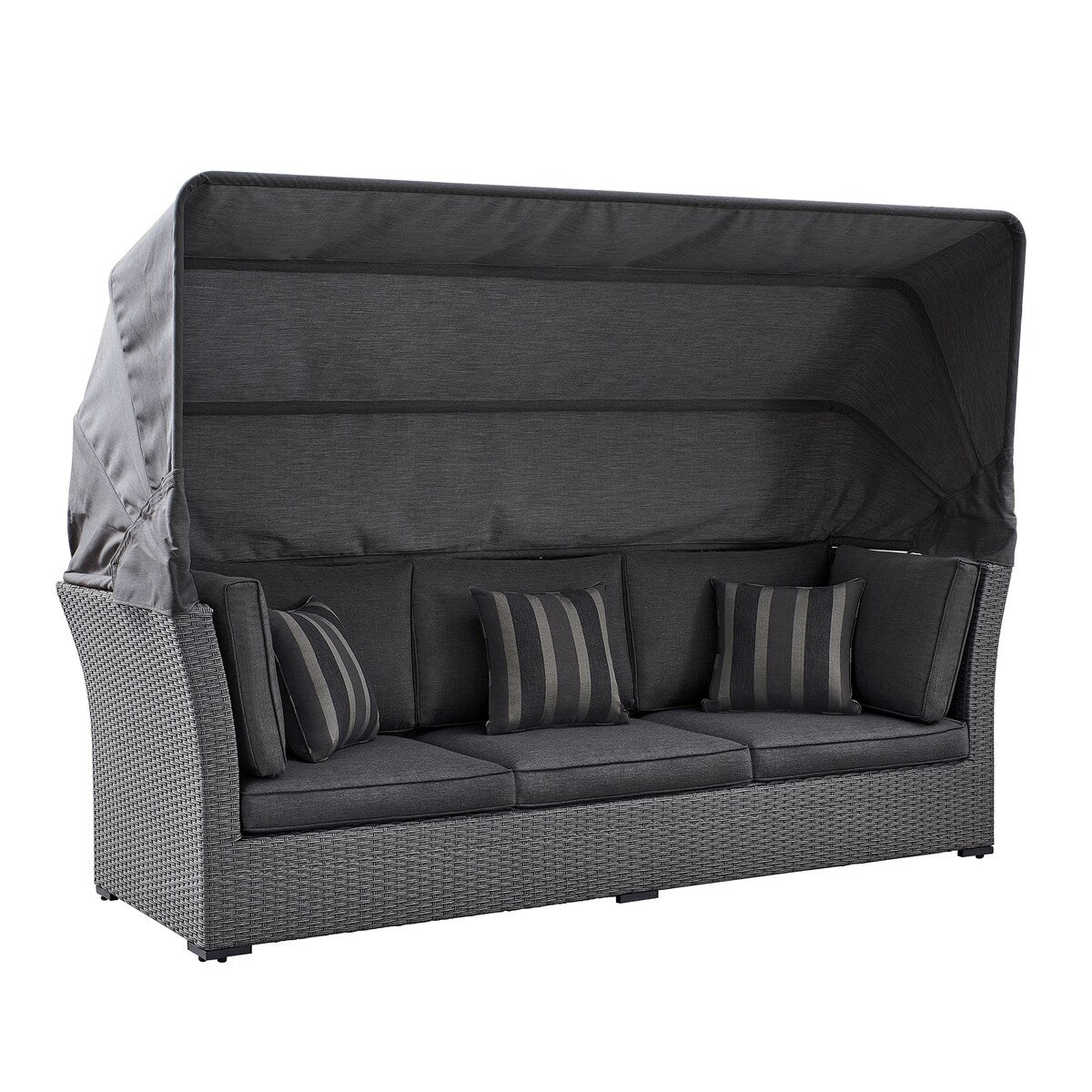 OVE Decors Long Island 5-Piece Multi Configuration Daybed in Gray