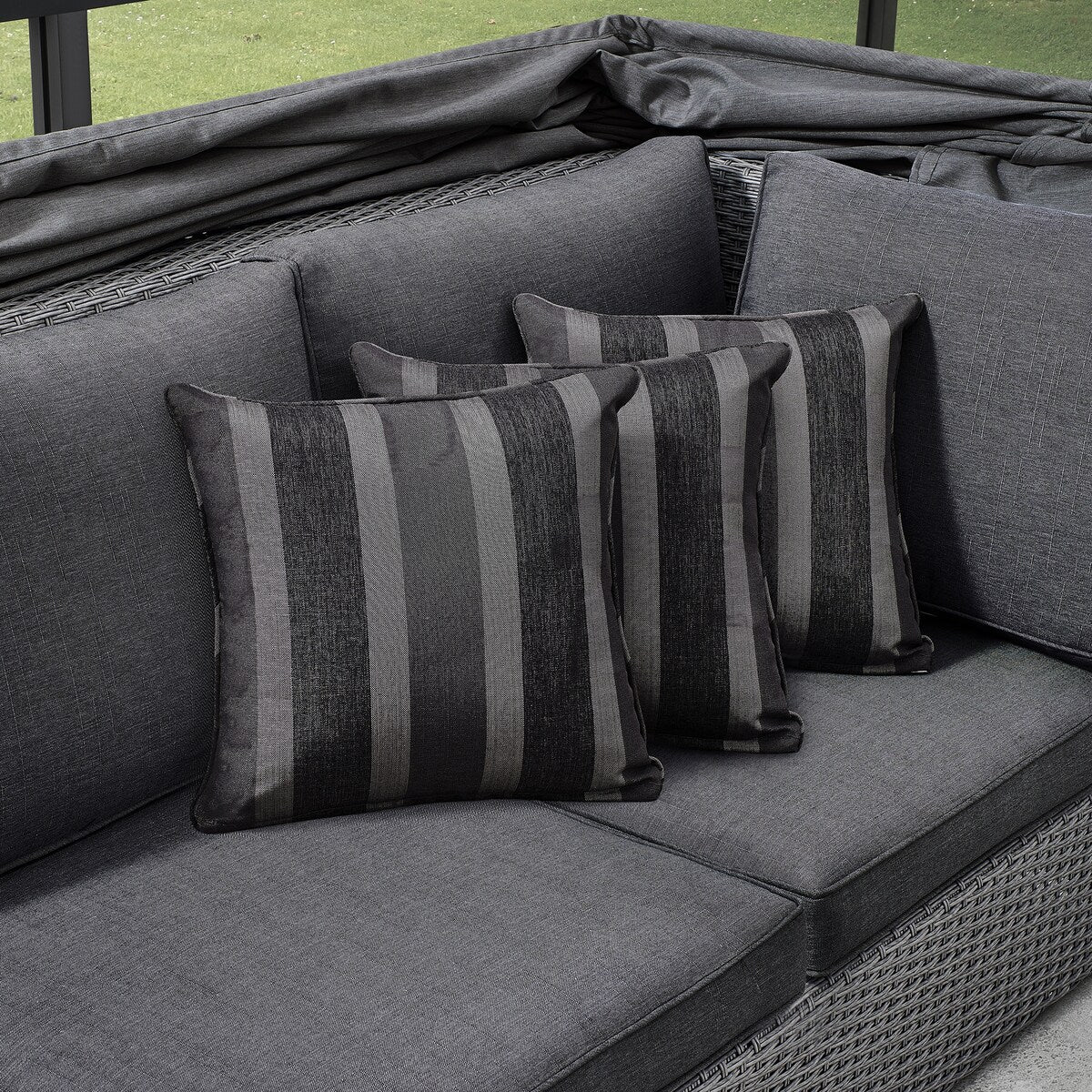OVE Decors Long Island 5-Piece Multi Configuration Daybed in Gray
