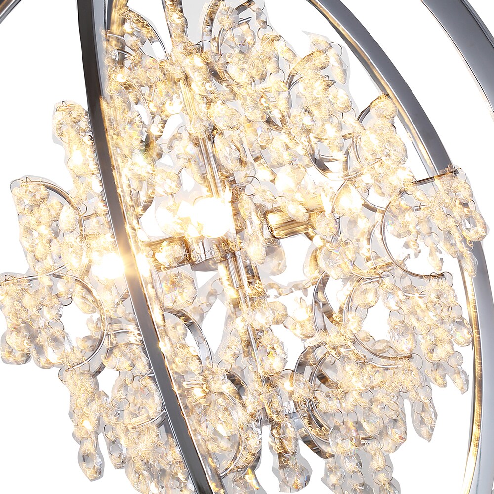 OVE Decors Pena 5-Lights LED Chrome Chandelier Light