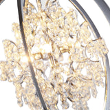 OVE Decors Pena 5-Lights LED Chrome Chandelier Light