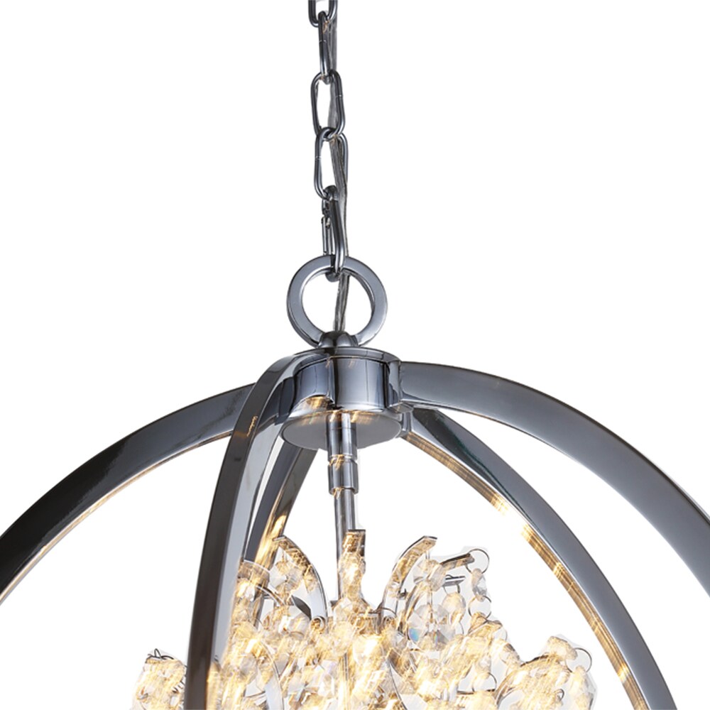 OVE Decors Pena 5-Lights LED Chrome Chandelier Light