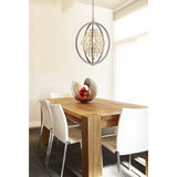 OVE Decors Pena 5-Lights LED Chrome Chandelier Light