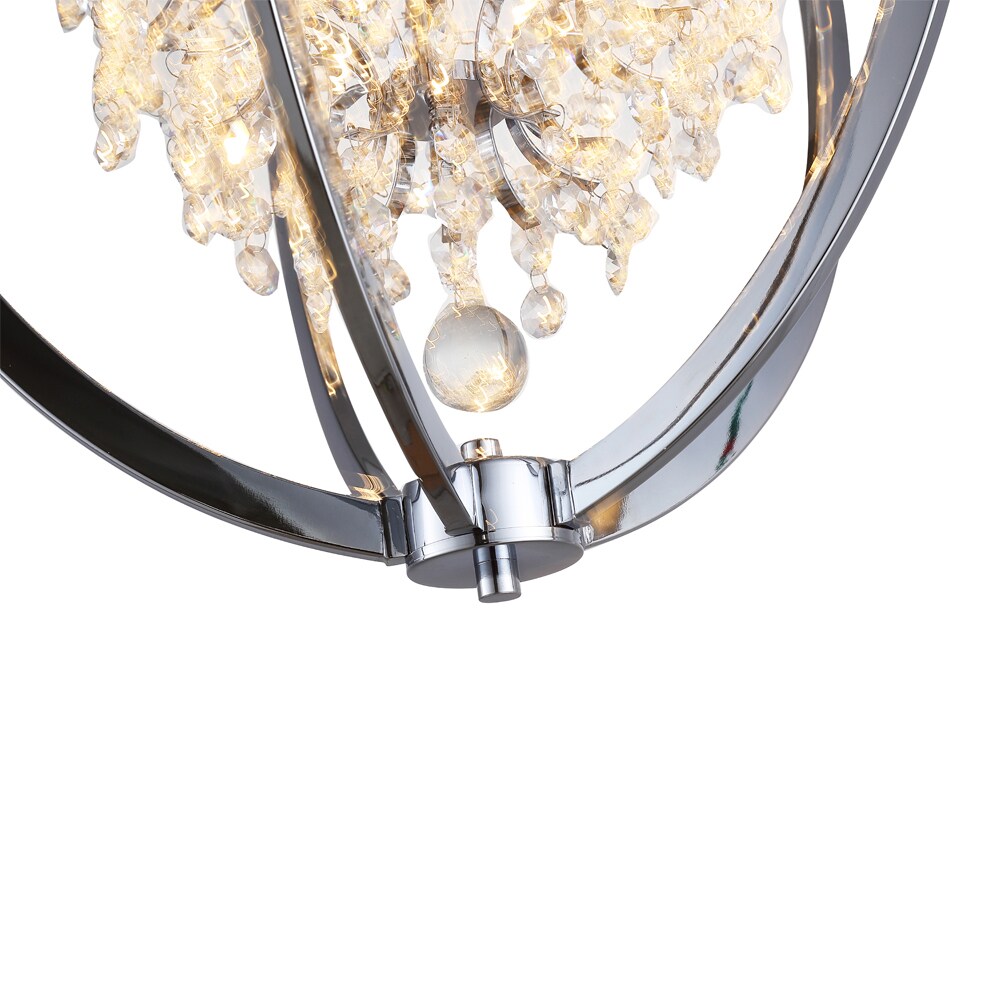 OVE Decors Pena 5-Lights LED Chrome Chandelier Light