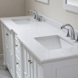 OVE Decors Positano White 75-inch Bathroom Vanity
