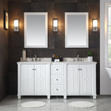 OVE Decors Positano White 75-inch Bathroom Vanity