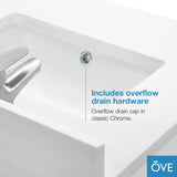 OVE Decors Tahoe 72 in. Almond Latte Vanity with 2 Mirrors included