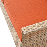 OVIOS 3-piece Pet-Friendly Patio Furniture Swivel Chairs Wicker Set