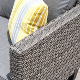 OVIOS 7-piece Patio Outdoor Wicker Conversation Set